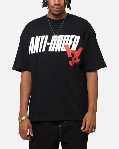 The Anti Order Anti Stacked Drop Shoulder T-Shirt Black