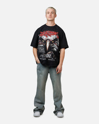 Loiter Choppa Season T-Shirt Black Acidwash