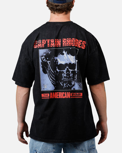 73Studio X WWE Wrestlemania 42 Cody Rhodes T-Shirt Black Acidwash