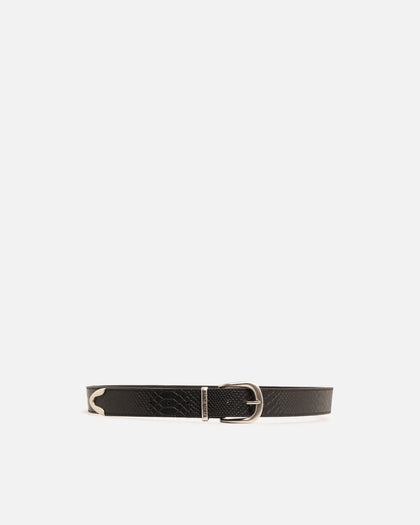 Saint Morta Logo Belt Black