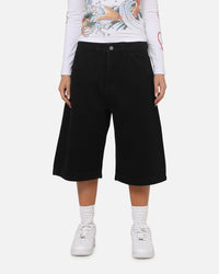 Ed Hardy Dragon Rhinestone Jorts Black