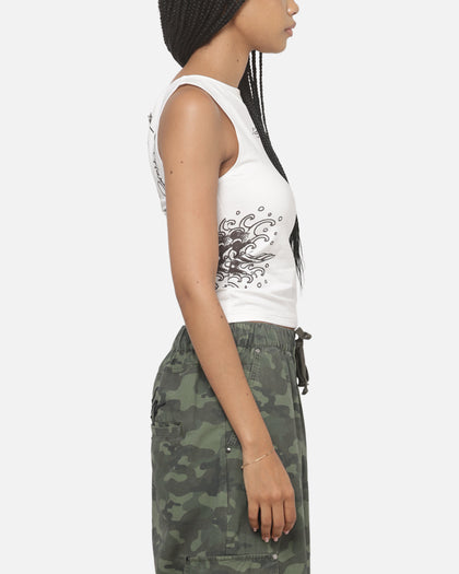 Ed Hardy Women's Koi Tank White