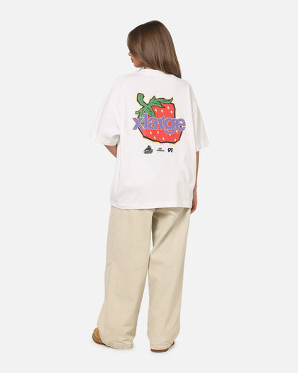 X-Large Strawberry Gorilla T-Shirt White