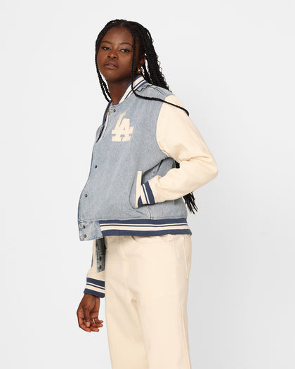Pro Standard Women's Los Angeles Dodgers Varsity Jacket Denim