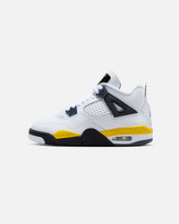 Jordan Kids' Air Jordan 4 Retro "Tour Yellow" (GS) White/Tour Yellow-White