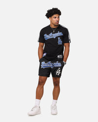 Pro Standard Los Angeles Dodgers Classic Mesh Striped T-Shirt Black