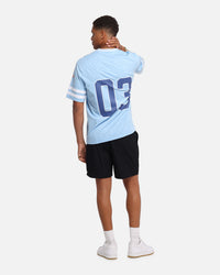 Carre Rose Football T-Shirt Light Blue