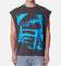 MNML Distressed Sleeveless Tank Washed Black