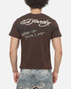 Ed Hardy Wake Up T-Shirt Chocolate