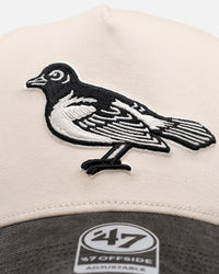 47 Brand Baltimore Orioles 'Washed Black Visor' 47 Offside Snapback Natural