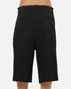 Carre Heritage Pleated Shorts Black Pinstripe