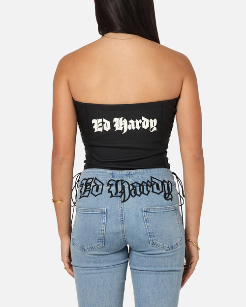 Ed Hardy Women's Seige Corset Black