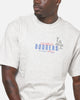 Mitchell & Ness Los Angeles Dodgers National League Crop T-Shirt Silver Marle