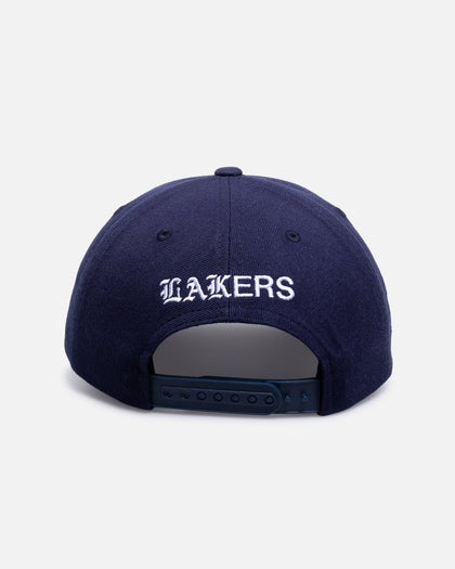 Mitchell & Ness Los Angeles Lakers 'Black Letter' Legacy Low Profile Snapback Indigo