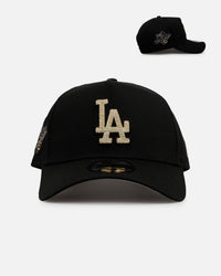 New Era Los Angeles Dodgers 'Raised Metallic Chainstitch' 9FORTY A-Frame Snapback Black