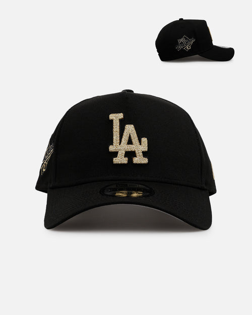 New Era Los Angeles Dodgers 'Raised Metallic Chainstitch' 9FORTY A-Frame Snapback Black