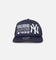 New Era New York Yankees 'Puff Print' Pre-Curved Golfer Trucker Snapback Navy