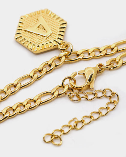 Raising Hell Women's Letter Anklet Gold