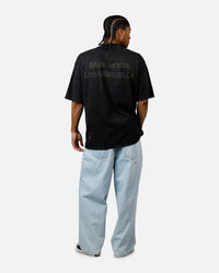 Saint Morta Highway Mock Neck T-Shirt Off Black