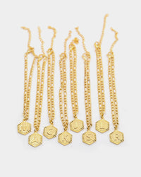 Raising Hell Women's Letter Anklet Gold