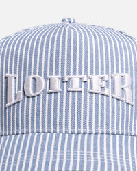 Loiter Retro Snapback Blue/White Stripe