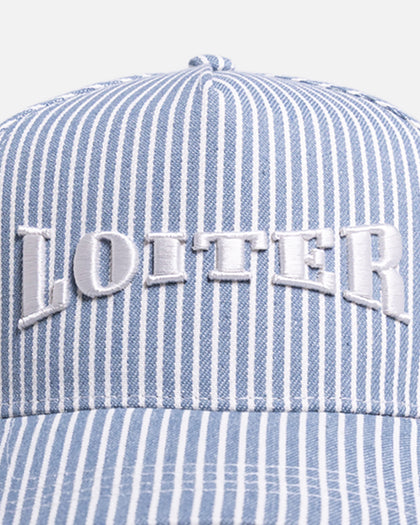Loiter Retro Snapback Blue/White Stripe