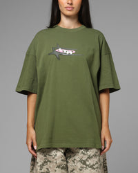 Loiter Shadowmark T-Shirt Olive Green