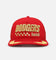 New Era Los Angeles Dodgers 'Podium Pack' Pre-Curved Golfer Trucker Snapback Scarlet/Metallic Gold