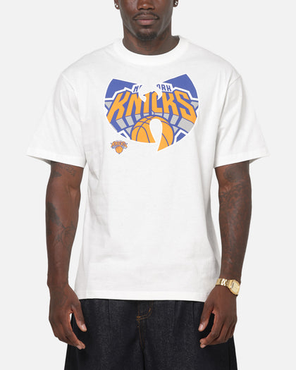 Mitchell & Ness New York Knicks X Wu Tang Logo T-Shirt Vintage White
