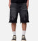 MNML Baggy Flame Denim Shorts Black