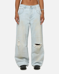 Saint Morta Amplus Distressed Jeans Light Dirty Denim