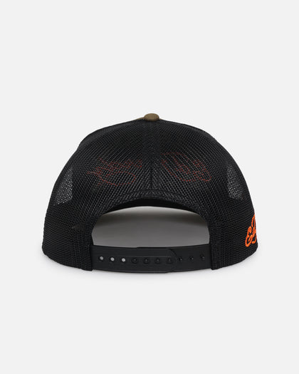Ed Hardy Dragon Trucker Snapback Khaki