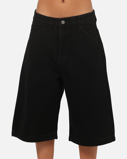 Ed Hardy Dragon Rhinestone Jorts Black