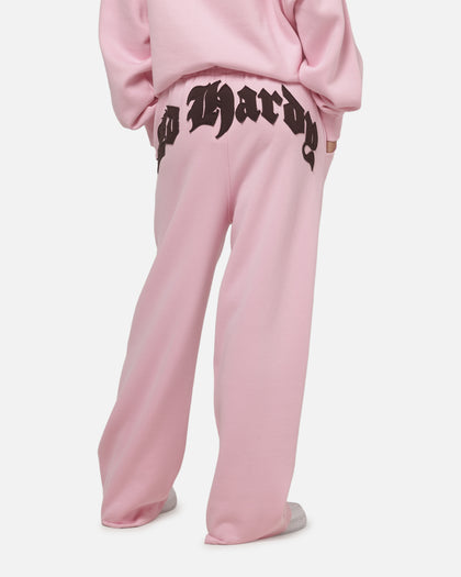 Ed Hardy Women's Distressed Trackpants Pink