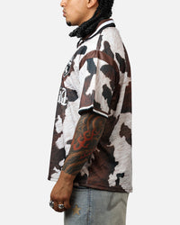 Bravest Cow Print Jersey Brown/White