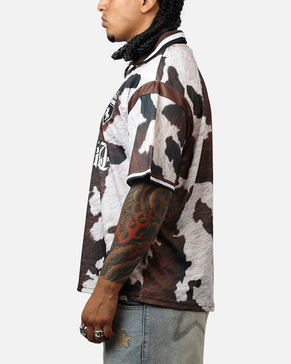 Bravest Cow Print Jersey Brown/White