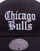 Mitchell & Ness Chicago Bulls 'Black Letter' Legacy Low Profile Snapback Black
