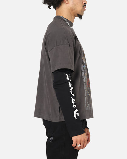 Saint Morta Kingdomcome Long Sleeve T-Shirt Washed Charcoal