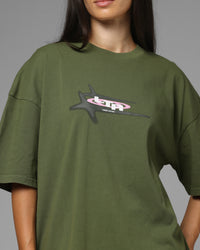 Loiter Shadowmark T-Shirt Olive Green