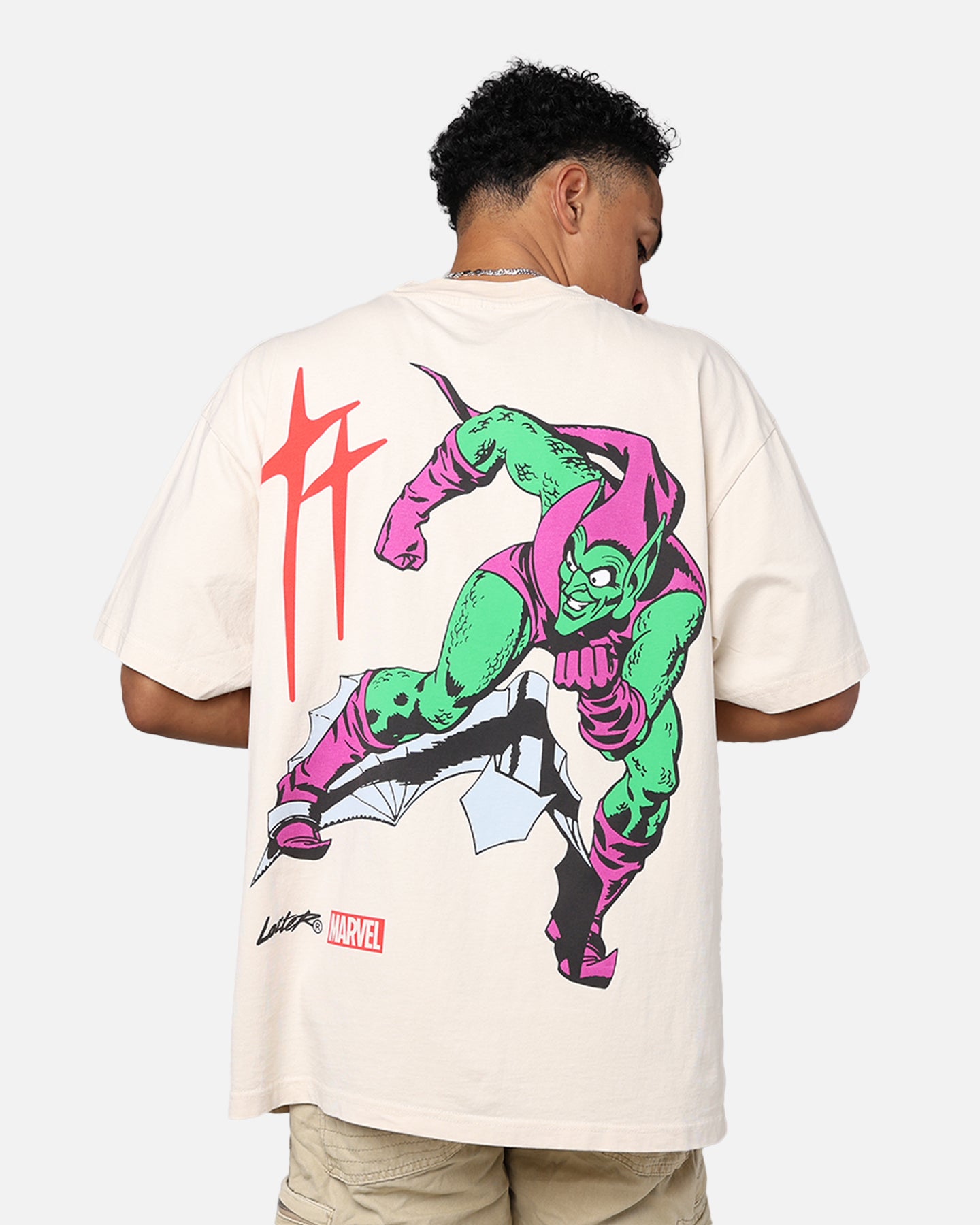 Marvel Spider-Man Green Goblin T-Shirt Off White | Culture Kings NZ