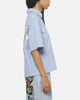 Ed Hardy Vandal Button Up Shirt Blue Check