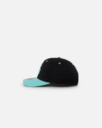 Mitchell & Ness Milwaukee Bucks "Ice Blue" Script Origin Snapback Black/Ice Blue