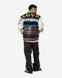 Lifted Anchors "Kournikova" Varsity Tennis Jacket Deep Navy
