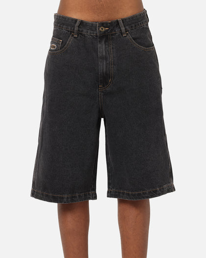 X-Large Baggy Bull Denim 91 Shorts Washed Black