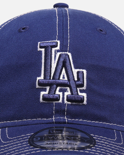 New Era Los Angeles Dodgers 'Contrast Stitch' 9TWENTY Strapback Official Team Colour