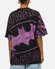 73Studio X DC Batman Logo All Over Print T-Shirt Black Wash