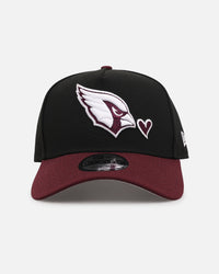 New Era Arizona Cardinals 'Burgundy Hearts' 9FORTY A-Frame Snapback Black/Maroon