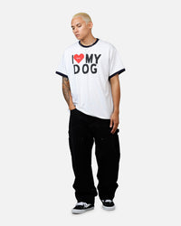AB I Love My Dog Ring T-Shirt Heather Grey