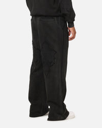 Ed Hardy Fray Track Pants Black