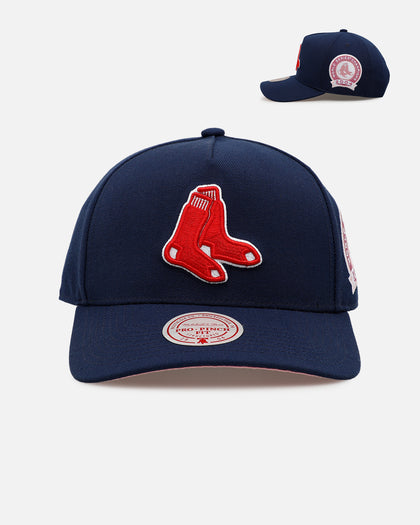 Mitchell & Ness Boston Red Sox 'Pink Side Patch' Pro Pinch Snapback Official Team Color
